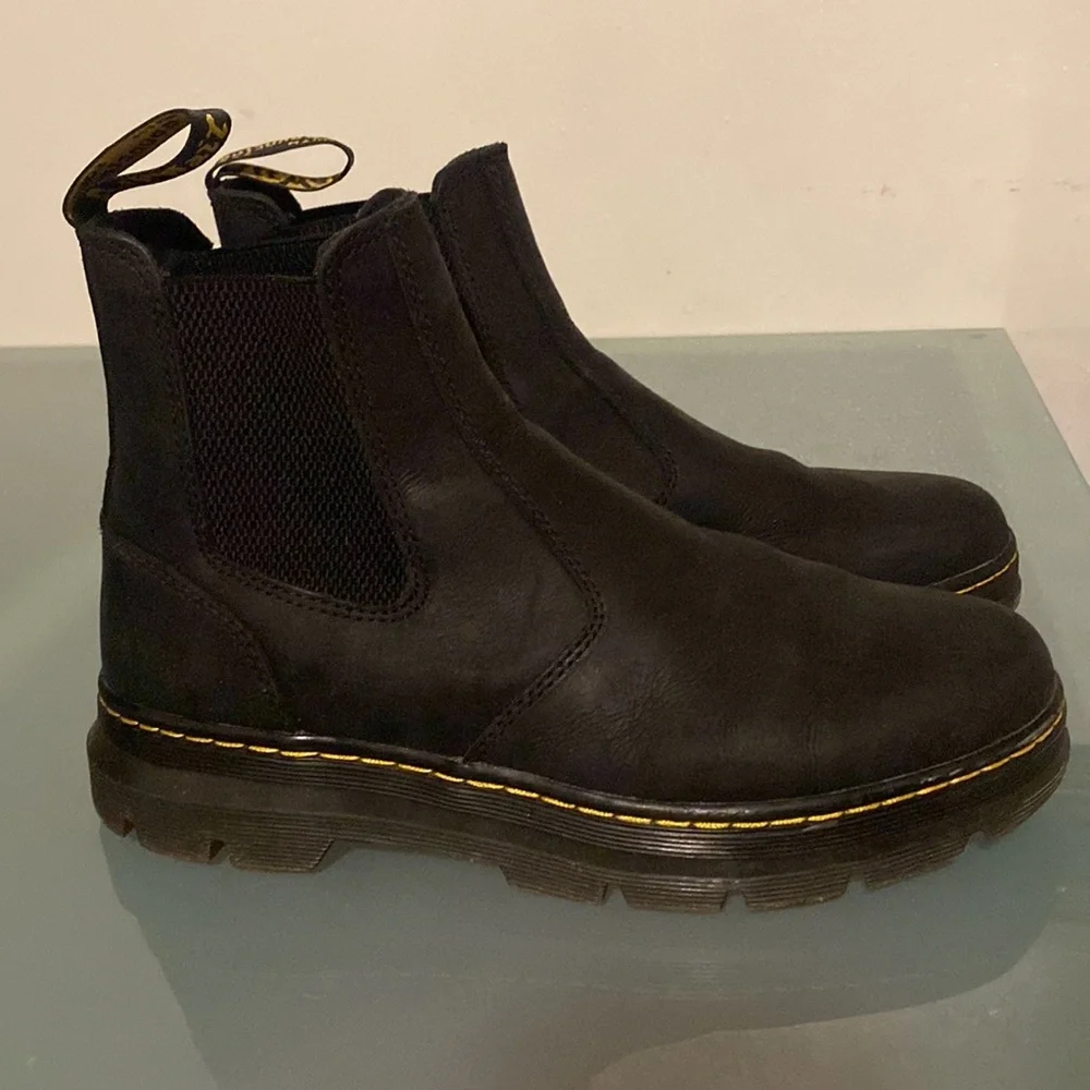 Mens Dr. Martens Black Boots Size 10 - Picture 8 of 10